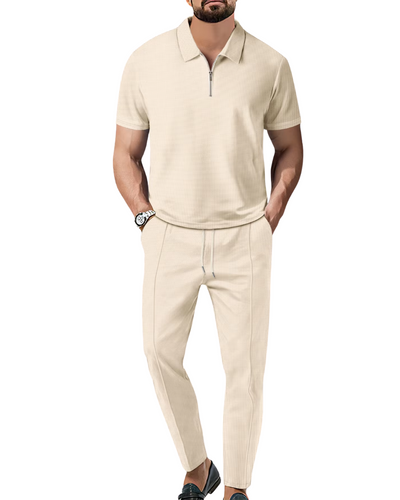 2-Delige Zip Polo Set