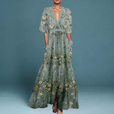 Jamie - Elegante jurk met bloemenmotief