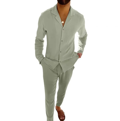 Zeus™ | Compleet Zomeroutfit voor Mannen in Linnen