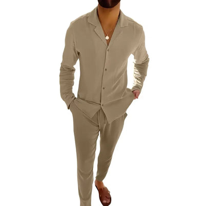 Zeus™ | Compleet Zomeroutfit voor Mannen in Linnen