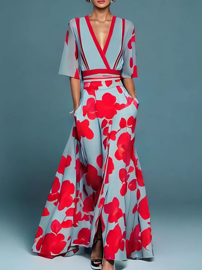 Jamie - Elegante jurk met bloemenmotief