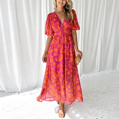 Clara | Lente lange jurk
