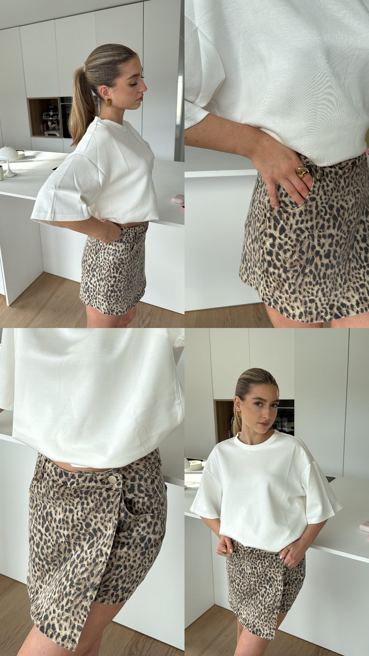 DENIM LEO SKORT