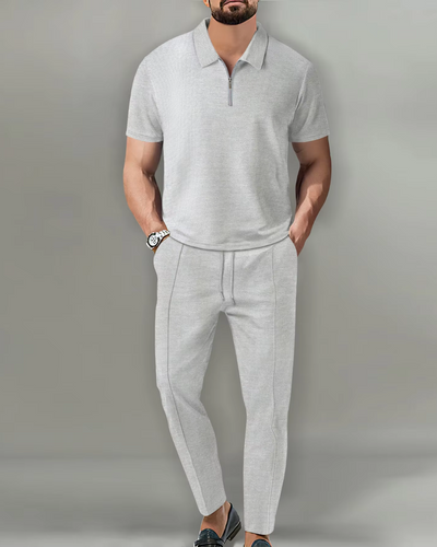 2-Delige Zip Polo Set