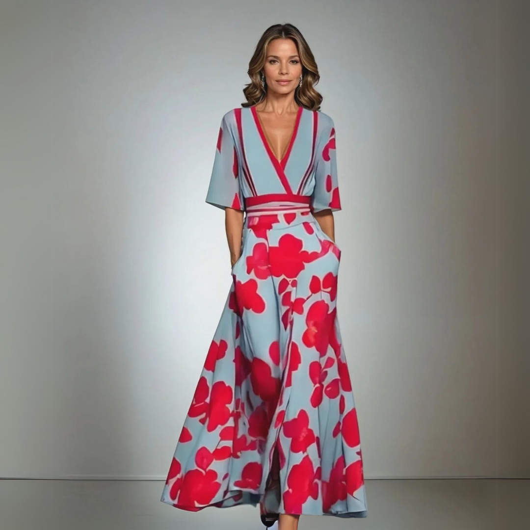 Jamie - Elegante jurk met bloemenmotief