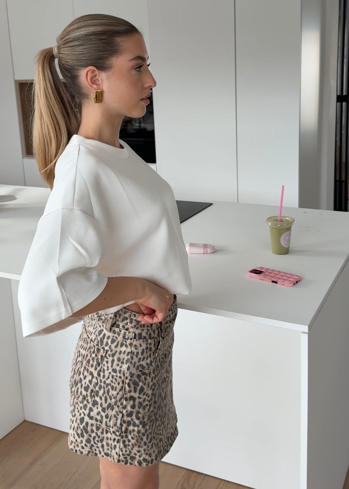 DENIM LEO SKORT