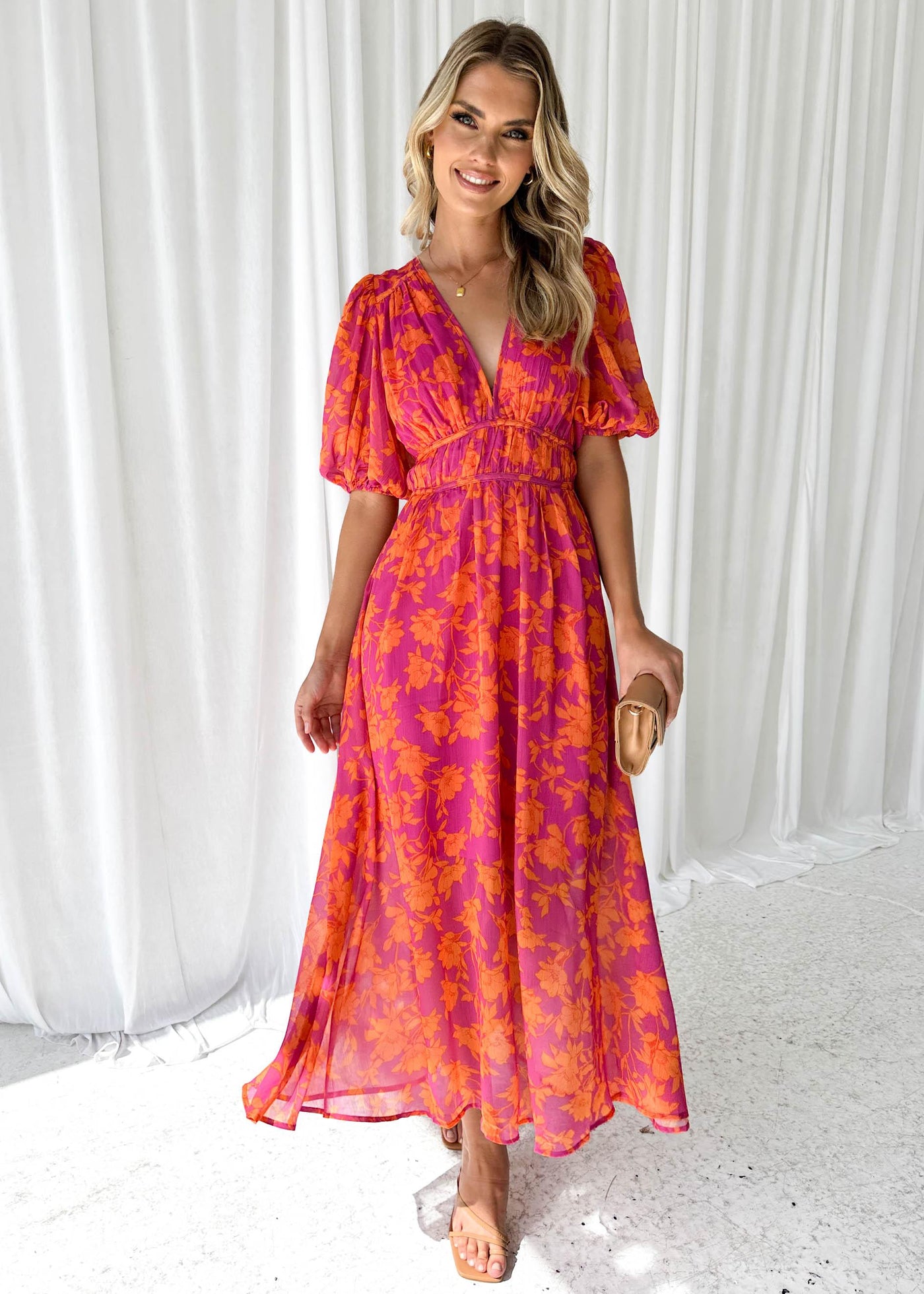Clara | Lente lange jurk