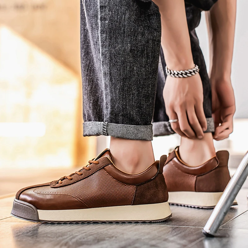 Aron™ | Italiaanse Leren Schoenen