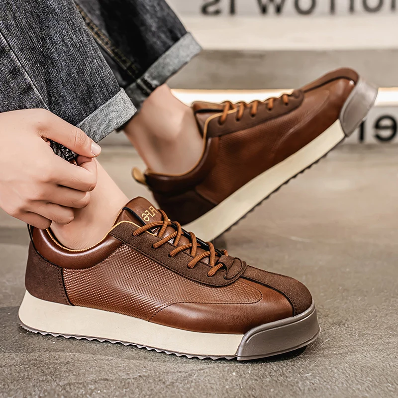 Aron™ | Italiaanse Leren Schoenen