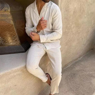 Zeus™ | Compleet Zomeroutfit voor Mannen in Linnen