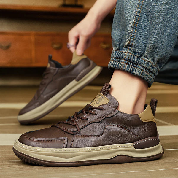 Tony™ | Leren schoenen met dikke zool
