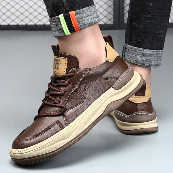 Tony™ | Leren schoenen met dikke zool