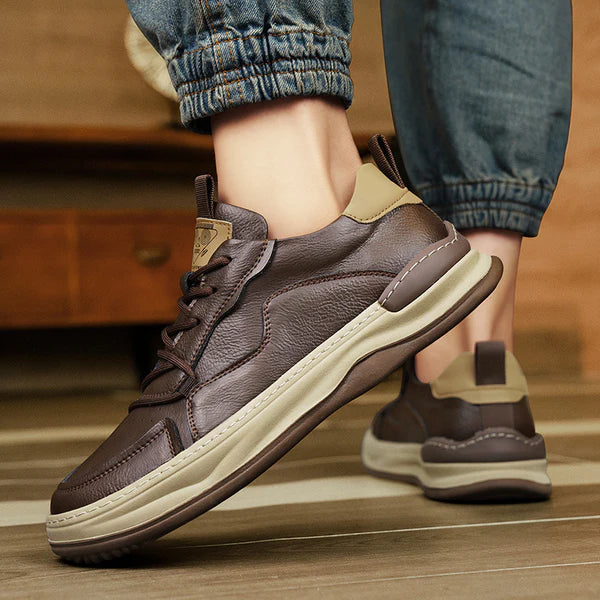 Tony™ | Leren schoenen met dikke zool