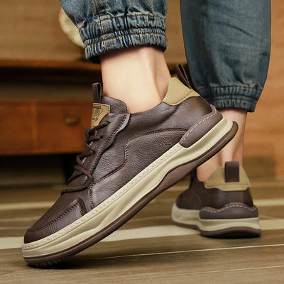 Tony™ | Leren schoenen met dikke zool