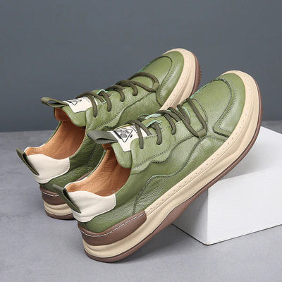 Tony™ | Leren schoenen met dikke zool
