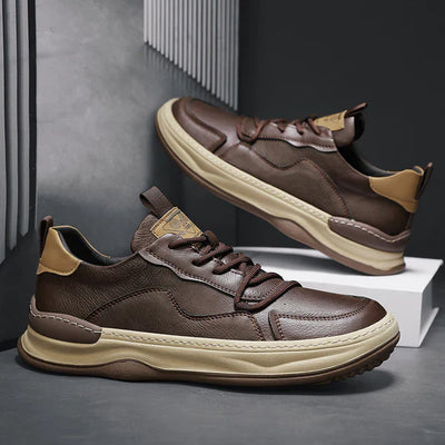 Tony™ | Leren schoenen met dikke zool