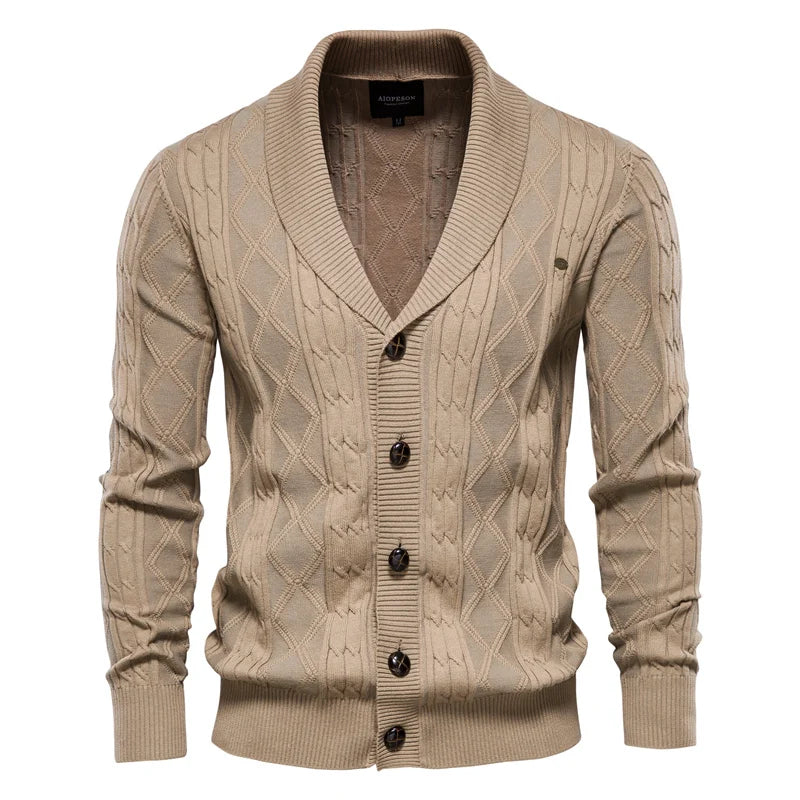 Xavier | Heren Cardigan met Knoopsluiting