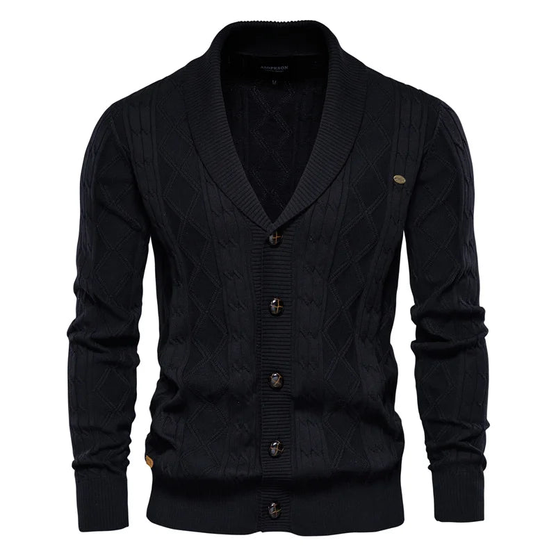 Xavier | Heren Cardigan met Knoopsluiting