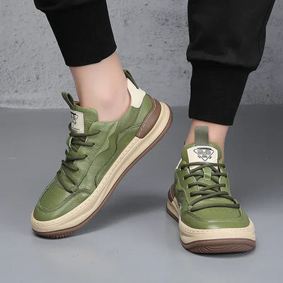 Tony™ | Leren schoenen met dikke zool
