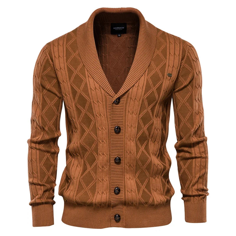 Xavier | Heren Cardigan met Knoopsluiting