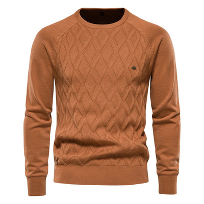 Tobias | Herenpullover met Ruitpatroon