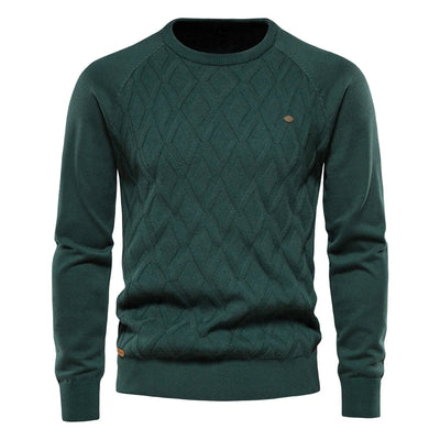 Tobias | Herenpullover met Ruitpatroon