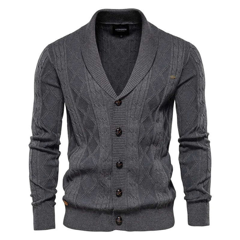 Xavier | Heren Cardigan met Knoopsluiting