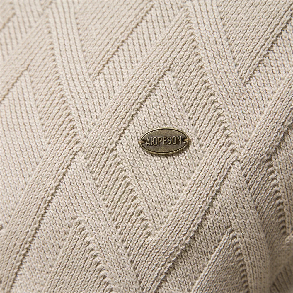 Tobias | Herenpullover met Ruitpatroon