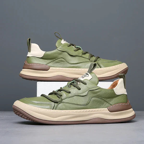 Tony™ | Leren schoenen met dikke zool