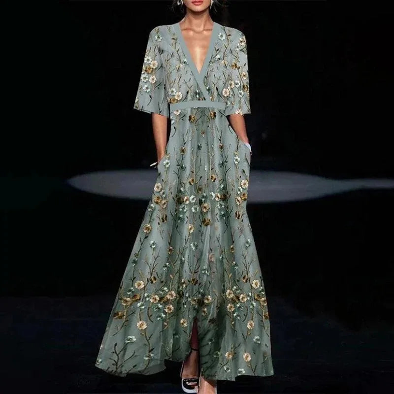 Jamie - Elegante jurk met bloemenmotief