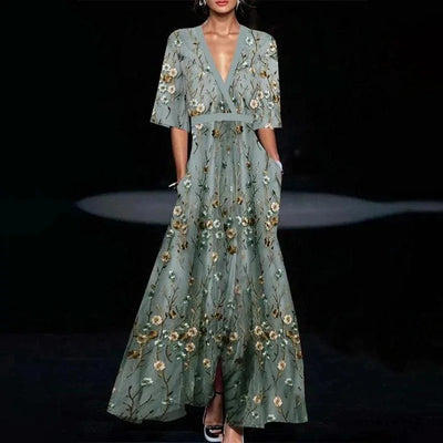 Jamie - Elegante jurk met bloemenmotief