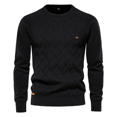 Tobias | Herenpullover met Ruitpatroon