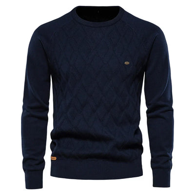 Tobias | Herenpullover met Ruitpatroon