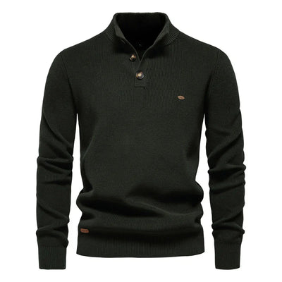 Nils | Herenpullover met knoopdesign