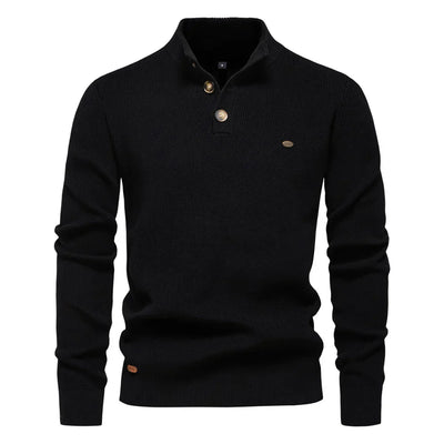 Nils | Herenpullover met knoopdesign