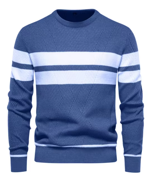 Marc | Stijlvolle herenpullover met visgraatpatroon