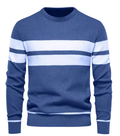 Marc | Stijlvolle herenpullover met visgraatpatroon