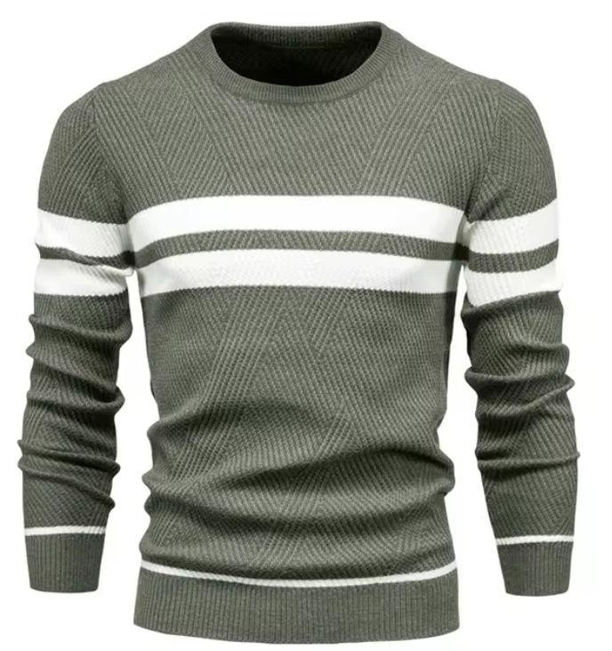 Marc | Stijlvolle herenpullover met visgraatpatroon