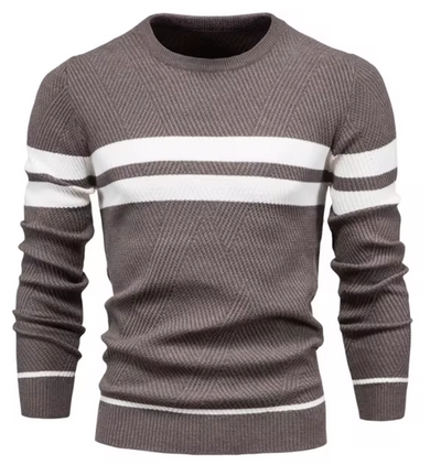 Marc | Stijlvolle herenpullover met visgraatpatroon