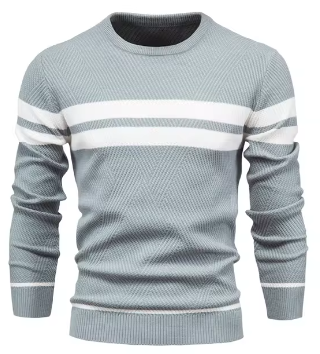 Marc | Stijlvolle herenpullover met visgraatpatroon