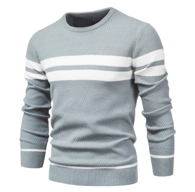 Marc | Stijlvolle herenpullover met visgraatpatroon