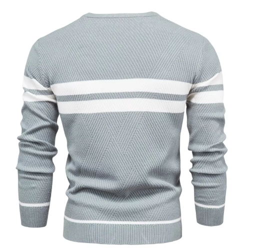 Marc | Stijlvolle herenpullover met visgraatpatroon