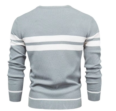 Marc | Stijlvolle herenpullover met visgraatpatroon