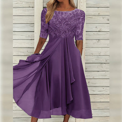 Taryn® | Elegante midi-jurk van kant