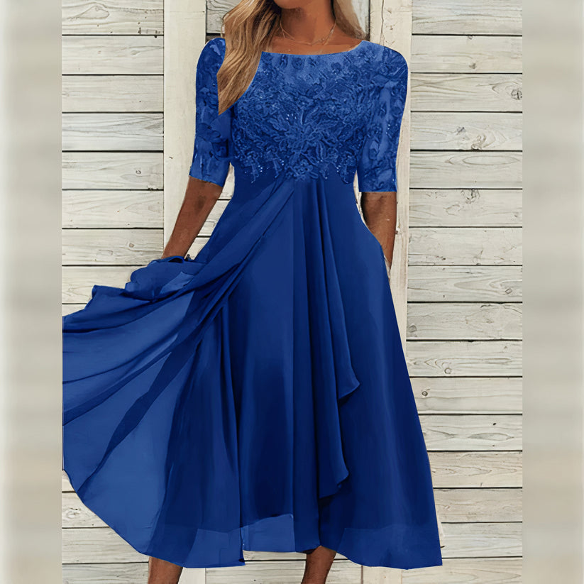 Taryn® | Elegante midi-jurk van kant