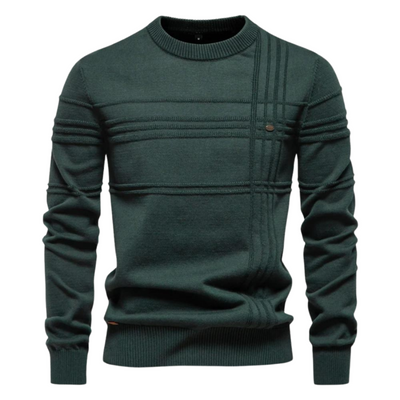 Lars | Stijlvolle herenpullover met ruitdesign