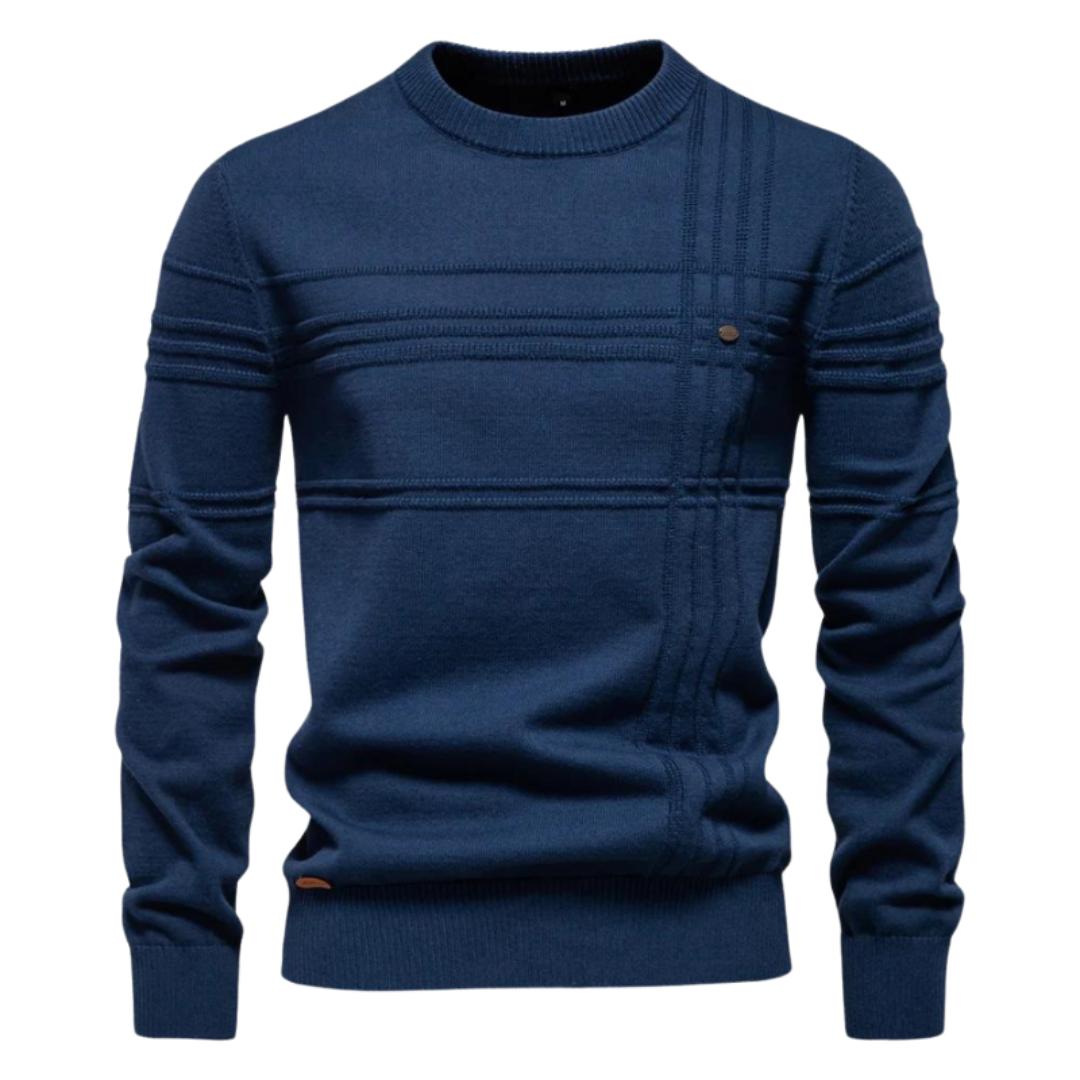 Lars | Stijlvolle herenpullover met ruitdesign