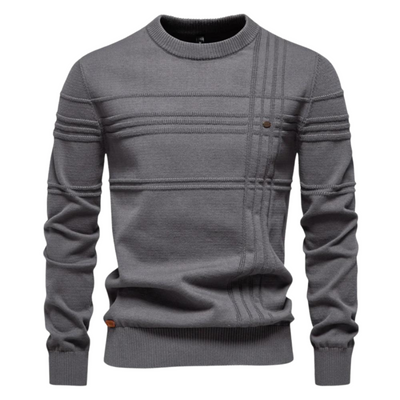 Lars | Stijlvolle herenpullover met ruitdesign