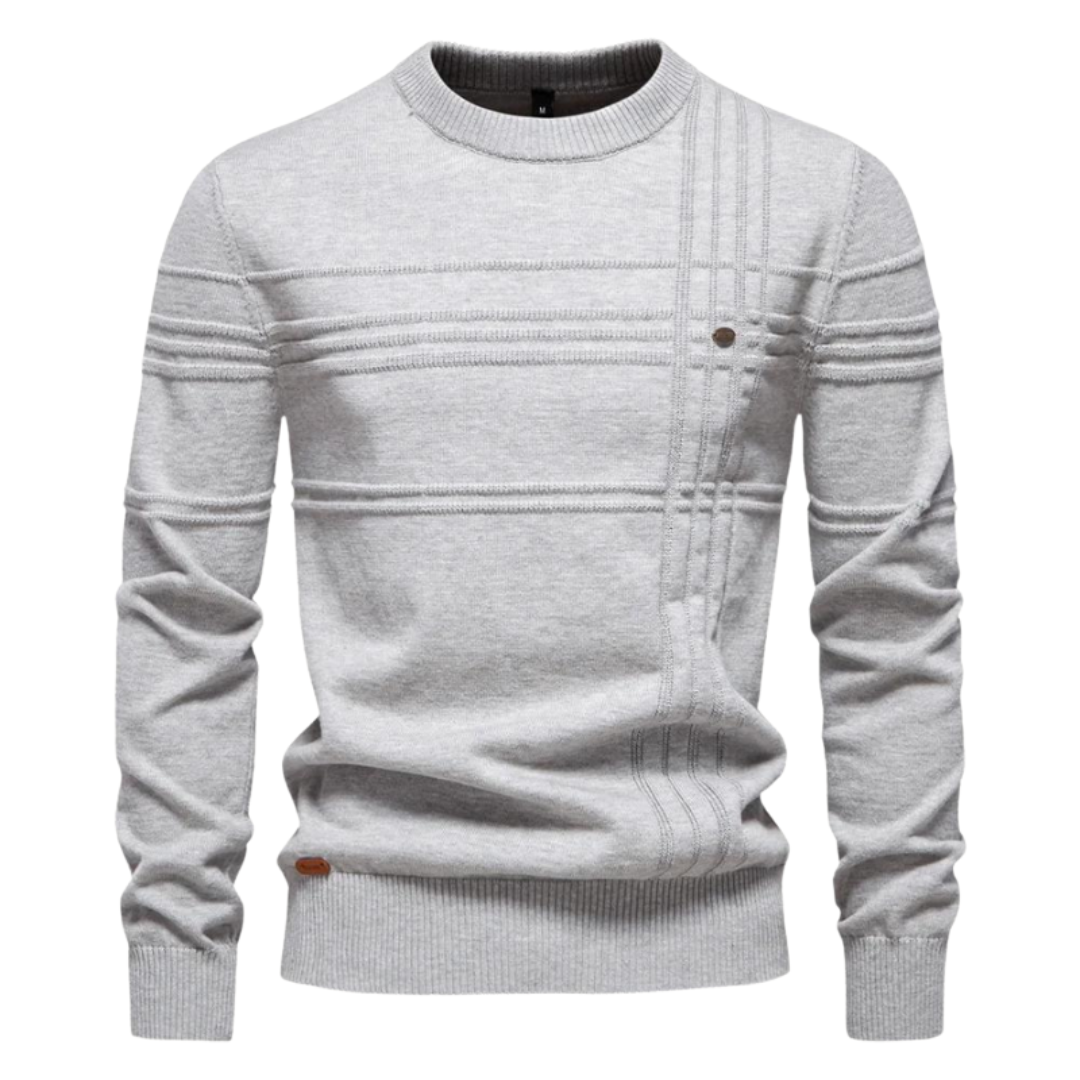 Lars | Stijlvolle herenpullover met ruitdesign
