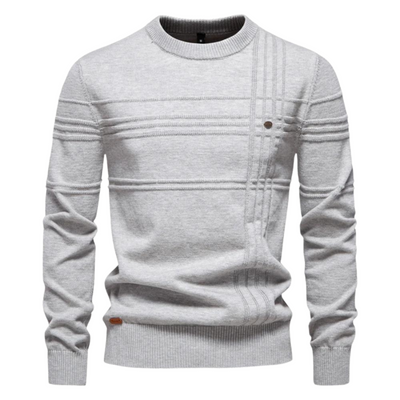 Lars | Stijlvolle herenpullover met ruitdesign
